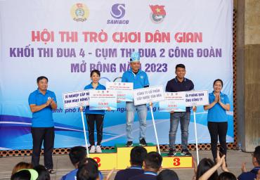 Hội thi Trò chơi dân gian - Khối thi đua 4 - Cụm thi đua 2 Công đoàn mở rộng năm 2023